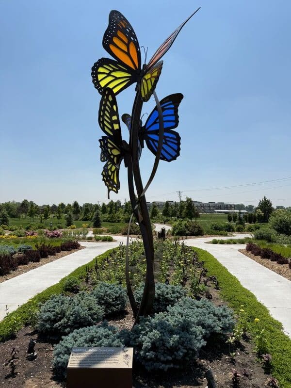 IMG 5369 Yanney Heritage Park Butterfly Sculpture 600 x 800 80q 101kb rotated
