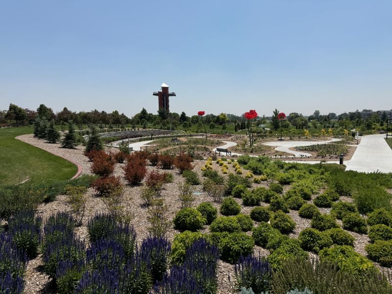 IMG 5533 View of Yanney Park with Gottschalk Tower Way in the Distance 800 x 600 80q 117kb