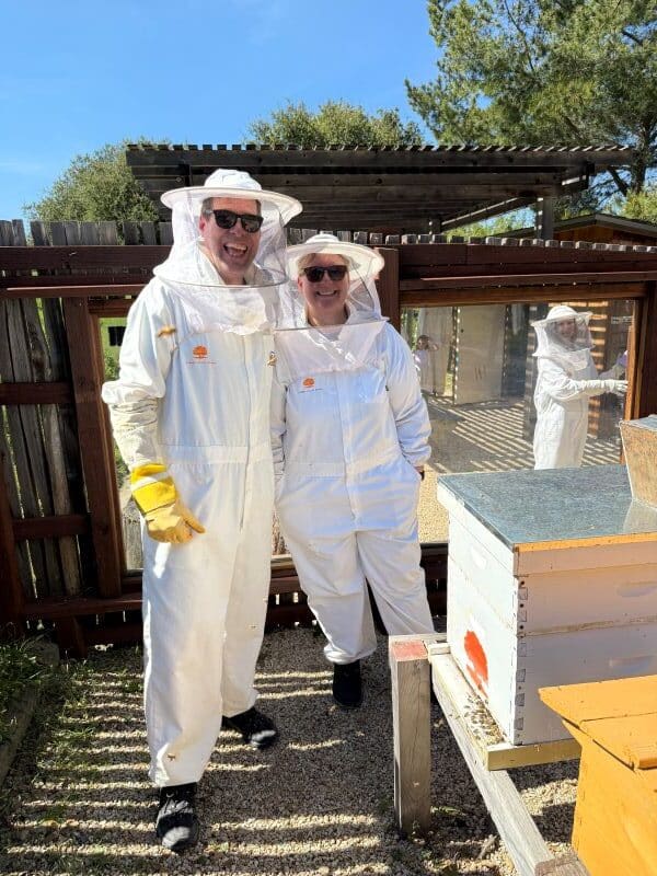 Angie and Jeff Carmel Valley Ranch Bee Keeping Experience 600 x 800 80q 116kb rotated